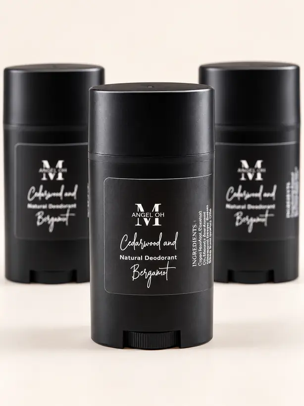 Angel Oh cedarwood and bergamot natural deodorant sticks